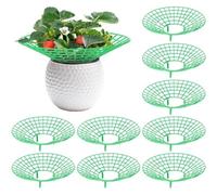 10 Pack Strawberry Plant Support, Strawberry Growing Racks with 4 Sturdy Legs, Strawberry Planting Stand, Strawberry Growing Frame Keep Berries Clean (5 pcs 1set)