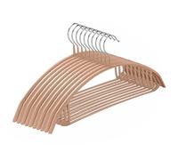 10 Pack Sweater Clothes Hanger No Shoulder Bump 42CM Wide Heavy Duty Coat Metal Hangers for Closet Non Slip PVC-Coating for Sweaters,Dresses,Jackets,Pants,Shirt