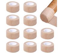10 Pack Tapes Chair Leg Floor Protectors, Self Adhesive Anti Slip Furniture Pads Tape Roll 1" x 177", Suitable for Different Furniture Legs Hardwood Floor Table Couch (Beige)