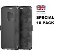 10 PACK Tech21 Evo Wallet Protective Folio Phone Case Samsung Galaxy S9+ Black