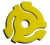 (10 Pack) TEN Yellow Plastic 45 RPM 7 Inch Vinyl Record Adaptor - 7" Inserts