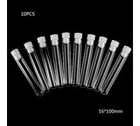 10 Pack Test Tubes with Caps Tubes for Shots Jewelry Beads Plant Propagation Scientific Experiments Metal Fold Back Clips Paper Clamps Spring Clips Paper