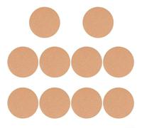 10-Pack Thickened Cork Liners for Potted Plants - Round Non-Slip, Heat-Insulating, Moisture-Resistant Mats for Edged Rim (100-190 mm Diam, 5-10 mm Thick)(100 * 5mm)