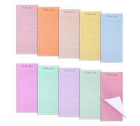 10 Pack To Do List Notepads, 500 Tear-Off Sheets, Weekly Planner (Macaron)