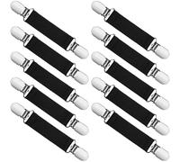 10 Pack Toddler Glove and Mitten Clips, Strong Stainless Steel Elastic Mitten and Glove Clips for Baby, Kids, Adults, Easy to Use, No More Lost Gloves