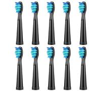 10 Pack Toothbrush Heads Compatible for Fairywill, Replacement Toothbrush Heads for Fairywill FW507/508/551/515/917/959/2011/D1/D3/D7/ D8,Moderately Soft Bristles Brush