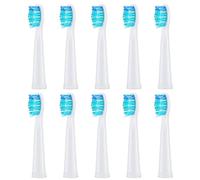 10 Pack Toothbrush Heads Compatible for Fairywill Toothbrush Heads FW-507/508/515/551/917/959/2011, FW-D1/FW-D3/FW-D7/FW-D8, Most SG Series, Moderately Soft Bristles Brush