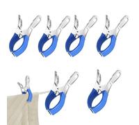 10 Pack Towel Clips Cover Clips 12x2x6.5cm Stainless Steel Pool Towel Cl-ips Giant Heavy Duty Clothes Clamps For Sunbeds Sun Loungers Pool Chairs Laundry Prevent Blowing Clothes Pegs Away
