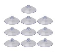 10 Pack Transparent Suction Cups For Hanging For Kitchen And Bathroom Wall Hooks On Glass Casement Surfaces, Removable And Space Saving(30mm)