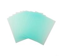 10 Pack Transparent Welding Cover Lens Replacement Spare Parts For Safety Helmets Green PC Material 133x114mm