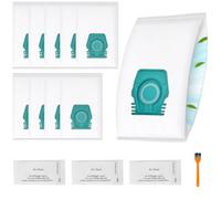 10 Pack TU Vacuum Dust Bags Compatible with Miele Pure TU Hoover Bag for Guard S1/ L1 Junior/Silence/Allergy/Parquet XL/AllFloor/Cat Dog/Flex/Comfort Series with 3 Exhaust Filters