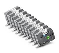 10-Pack TZe-231 Label Maker Tape Compatible for Brother TZe 12mm 0.47 Inch Laminated White Tz-231 Label Refill Work with Ptouch PT-D220 200 202 210 PTD600 PTD400 PTH100 PTH110 PT1280 Label Maker