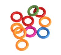 10-Pack Unfinished Wooden Rings Natural Wood Circles With Colorful Paint For Bird Parrot Toy 0.8" 1.3" 1.6" Bands