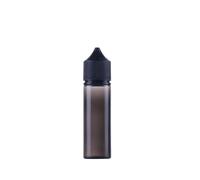 10 Pack Unicorn Gorilla Chubby V3 PET Bottles with Leak Proof Lids Kids Resistant Squeeze Dropper Container Dispenser for Mixing Liquids (Black, 50ml)