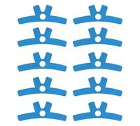 10 Pack Unisex Precut Kinesiology Tape with Breathable Mesh Elastic Sports Tape Easy Adhesive for Neck and Shoulder for Sports Muscle Support (Blue) (10Pcs Blue)