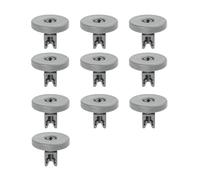 10-Pack Universal Dishwasher Wheels, 40mm Lower Basket Rollers Replacement, Compatible with Zanussi Electrolux AEG & More, Fits Lower Basket & Cutlery Tray