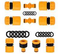 10 Pack Universal Garden Hose Tap Connector Kit Quick Release 1/2&3/4 Inch