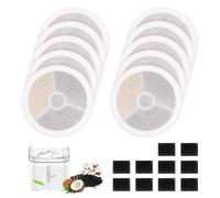 10 Pack Upgraded Filter Unit 3.0 Pet Cat Water Fountain Filters Fit for PETKIT EVERSWEET Solo/Solo SE/Solo 2/EVERSWEET 2S/3/3 Pro, 10 Activated Carbon Filter and 10 Foam Pump Sponge