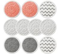 10 Pack Upgraded S7001 Pads Replacement Steam Mop Pads for Shark S7001,S7201,S7000,S7000AMZ,S7001TGT Series Steam Mop Pads,Steam & Scrub All-in-One Scrubbing Mop Pads, Compare Part Model #: XKITP7000