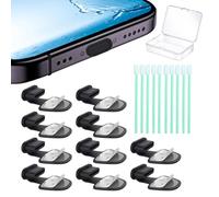 10-Pack USB C Dust Plugs, Dust Cover for Phone Charging Port, Secure Fit Type C Port Cover Cap for iPhone 15 16 17 Air/Pro/Max, Samsung Galaxy, iPad...
