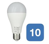 10 Pack V-Tac LED Bulbs E27 17W Goccia Warm Natural Cool White