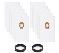 10 Pack Vacuum Cleaner Bags and 2 belt Compatible with kirby vacuum bags 204811, 204814, 205811 Style F, fit for All kirby sentria vacuum G3 G4 G5 G6 G7 G8 G9 G10 G11 G12, Avalir,Ultimate 204814