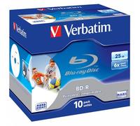Verbatim BD-R SL 25GB 6x Printable 10 Pack Jewel Case BD-R 25GB 10pc(s)
