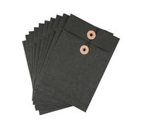 10 Pack Vintage Kraft Paper Envelope with String Closure Kraft Paper File Folders Document Organizer Pocket Envelope for Invitations Greeting Cards Letters Postcard Bills Organizer