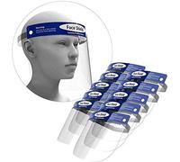 10 Pack Visor Face_Shield, Adjustable Plastic Transparent Safety Face_Shields for Women Men Protection Full Face Anti Fog Anti Droplet Dust
