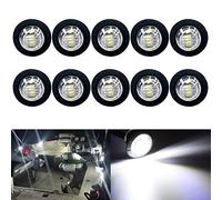 10 Pack Waterproof Marine Boat LED Lights, LED Underwater Lighting, Utility Led Interior Lights Navigation Lights Deck Courtesy Lights 12V for Yacht Boat Fishing Pontoon Sailboat Kayak (White)