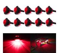 10 Pack Waterproof Marine Boat LED Lights, LED Underwater Lighting, Utility Led Interior Lights Navigation Lights Deck Courtesy Lights 12V for Yacht Boat Fishing Pontoon Sailboat Kayak (Red)