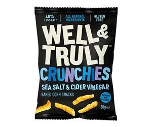 10 Pack | Well&Truly Crunchy Salt & Vinegar 30g