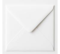 10 Pack White Envelopes for Greetings Cards, Crafts, Wedding Invitations, Business Stationery - 100gsm Gummed (6.5x6.5 165mm x 165mm)