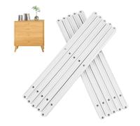 10 Pack White Plastic Drawer Runners, 298mm/ 300mm Replacement Plastic Drawer Rails Quiet & Smooth Operation Drawer Runners Plastic Ideal for Cabinets, Wardrobe, Closet, Desk, Not Include Screws