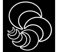 10 Pack White Plastic Moon Ornament Hoops Crescent Moon Rings Macrame Craft Frames Wedding Wall Hanging DIY Decorations (3.35 in)