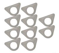 10 Pack White Plastic Stabiliser For Thin Walled Stainless Steel Sink Fittings With Spring Vibration Reduction And Easy Tool Free Installation For Standard Kitchen Taps Measuring 90 By 57.5 Mm