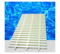 10-Pack White Pool Drain Overflow Grates, 25x100CM Sewer Grate Covers for Indoor/Outdoor Use, Effective Water Management & Clog Prevention
