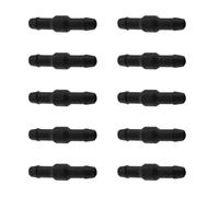 10-Pack Windshield Washer Hose Connector Black Straight Through Pipe Connectors | Universal Windscreen Washer Hose Joints for Cars, Vans & Trucks | Leak-Proof Automotive Water Tube Couplers