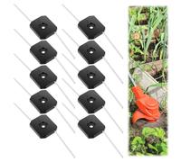 10 Pack Wire Strimmer Head, Heavy Duty Plastic & Steel String Trimmer Replacement Parts, Universal Weed Eater Head Grass Cutting Accessories for Garden Lawn Electric Gas Brush Cutter