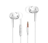 10 Pack Wired Earbuds with Microphone, in-Ear Headphones with Heavy Bass, High Sound Quality Earphones Ear Buds for Laptop Pad MP3 Android Smartphones Fits All 3.5mm Jack Device