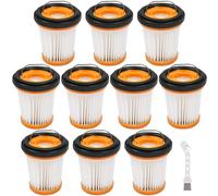 10 Pack WV201BK Vacuum Filters Replacement for Shark Wandvac ION W1 S87 Cordless Handheld Vacuum WV200, WV201, WV205, WV220 Handheld Vacuum, 10 Pack Vacuum Filters, Compare to Part # XHFWV200