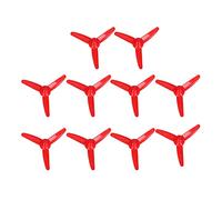 10 Pack XR-148 Red 70mm 3-Blade Plastic Propeller 2mm Shaft Hole DIY Science Model Air Propeller Power Vehicle RC Boat Replacement Accessory (Red)