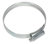 10 PACK Zinc Plated Hose Clip - 60 to 80mm Diameter - External Pressed Threads