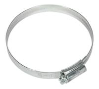 10 PACK Zinc Plated Hose Clip - 80 to 100mm Diameter - External Pressed Threads