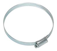 10 PACK Zinc Plated Hose Clip - 90 to 110mm Diameter - External Pressed Threads