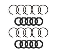 10 Packs 1/2" Impact Wrench Socket Retainer Rings with O-ring, Replacement Parts Compatible with IR, Snap-On, Chicago Pneumatic, Florida Pneumatics, and Air Cat Electric and Pneumatic Air Wrench