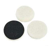 10 Packs 3 Inch Wool Polishing Pad Heavy Duty Buffer Bonnets, for Car Polisher Machine Auto Detailing Waxing Kits White and Black 75mm