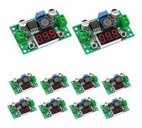 10 Packs Adjustable Dc-dc Step Down Converter Module Featuring Led Digital Display For Custom Voltage Regulation In Diy Electronic Circuits And For Battery Apps