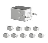 10 Packs B Female Socket Connector Jack Port, 4 Pin PCB DIP 180 Degree Adapter