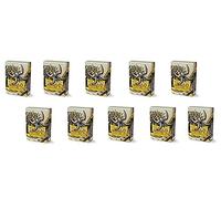 10 Packs Dragon Shield Matte Mini Japanese Ivory 60 ct Card Sleeves Display Case